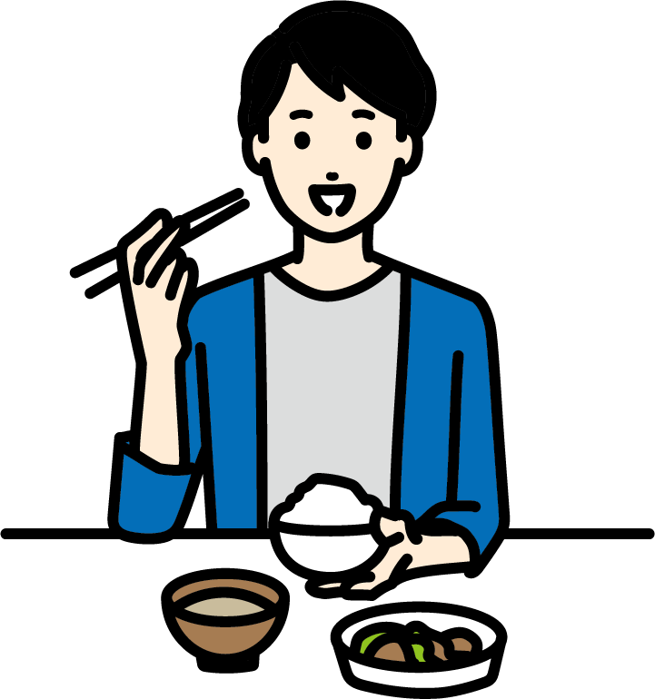 朝食　男性